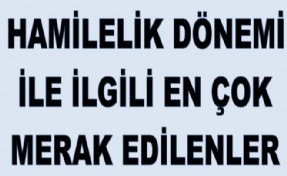 HAMİLELİK DÖNEMİ İLE İLGİLİ EN ÇOK MERAK EDİLENLER