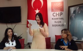 Kartal CHP'den Kadına Şiddet'e Yönelik Basın Açıklaması