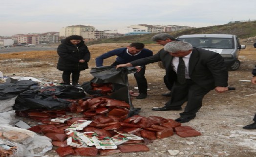 Maltepe'de Çeyrek ton kırmızı pul biber imha edildi