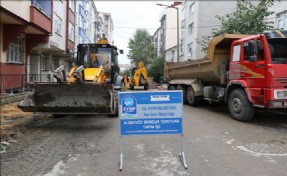 Karadolap Mahallesinde Kaldırım Çalışmaları sürüyor