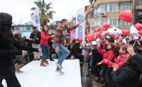 SARIYER'DE DANS EDEREK ŞİDDETE DUR DEDİLER