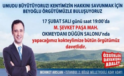 MEHMET ARSLAN BEYOĞLU ÖRGÜTÜ İLE BİR ARAYA GELİYOR