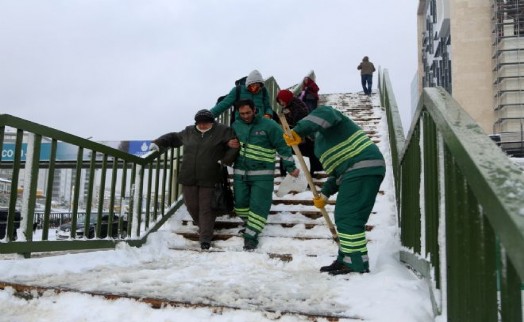 Maltepe'de kar seferberliği