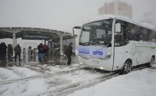METROBÜSE RİNG SEFERLER SÜRÜYOR