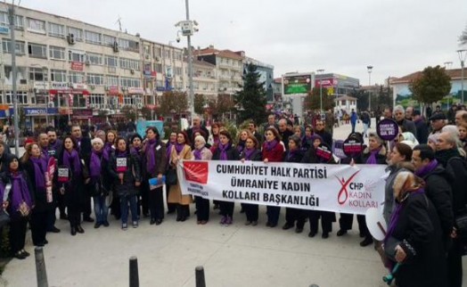 CHP ÜMRANİYE KADIN KOLLARI 8 MART KADINLAR GÜNÜ İLE İLGİLİ BASIN AÇIKLAMASI YAPTI