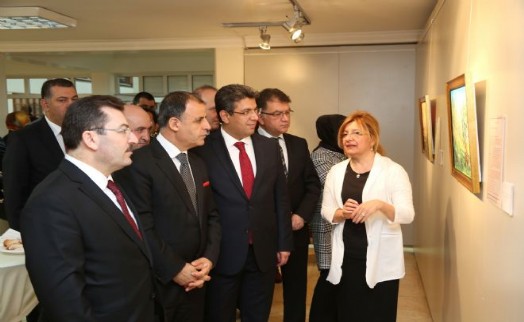 ÇANAKKALE ŞEHİDİNİN AĞLATAN MEKTUBU KÜÇÜKÇEKMECE'DE TUVALE YANSIDI
