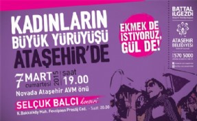KADINLAR 8 MART'I ATAŞEHİR'DE KUTLAYACAK