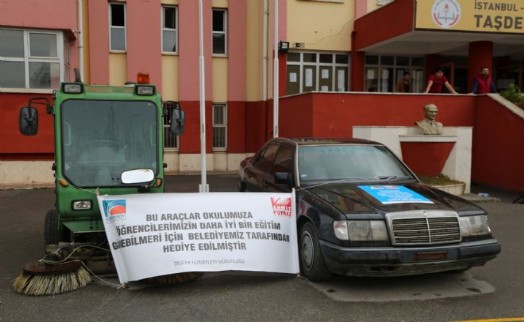 HURDA ARAÇLAR EĞİTİM İÇİN HİBE EDİLDİ