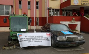 HURDA ARAÇLAR EĞİTİM İÇİN HİBE EDİLDİ
