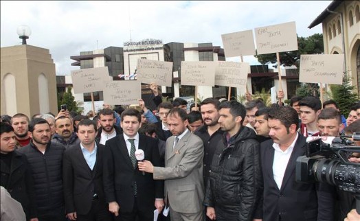 İstanbul Ülkü Ocakları`ndan 'Kabe' Protestosu