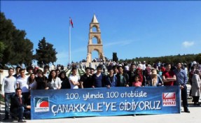 ZAFERİN 100. YILINDA ÇEKMEKÖY'DEN 100 OTOBÜSLE ÇANAKKALE'YE