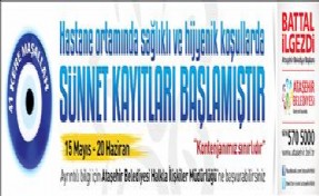 Ataşehir'de Sünnet Kayıtları Başlıyor