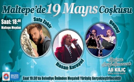MALTEPE'DE 19 MAYIS COŞKUSU