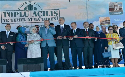 CUMHURBAŞKANI ERDOĞAN ÜSKÜDAR'DA TOPLU AÇILIŞ YAPTI