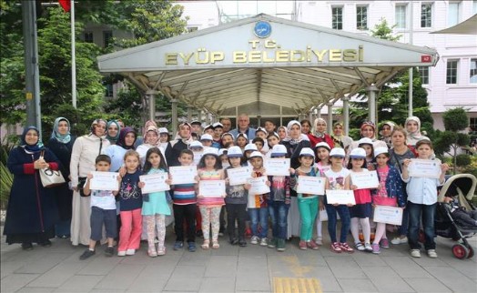 On Yirmi Bilgi Evleri öğrencileri Başkan Aydın'ı ziyaret etti