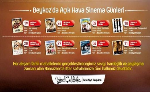 Beykoz´da Açıkhava Sinema Günleri
