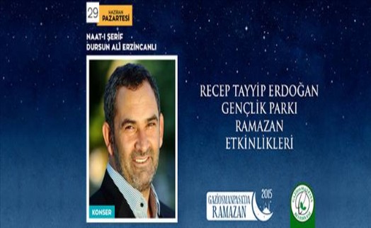 GAZİOSMANPAŞA´DA DURSUN ALİ ERZİNCANLI KONSERİ