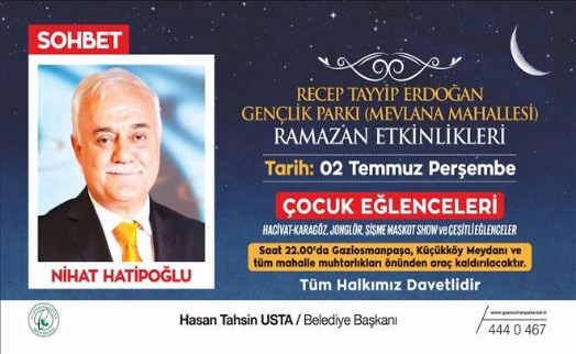 PROF. DR. NİHAT HATİPOĞLU GAZİOSMANPAŞA´DA