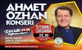 GAZİOSMANPAŞA´DA AHMET ÖZHAN KONSERİ