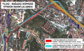 ORTAKÖY VİYADÜĞÜNDE BAKIM  ÇALIŞMALARI BAŞLIYOR