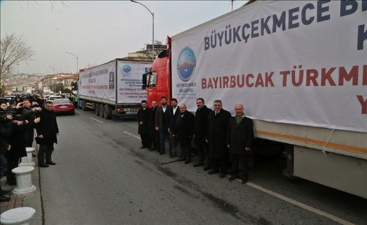 Büyükçekmece´den Bayırbucak Türkmenleri´ne Yardımeli