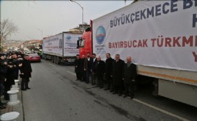 Büyükçekmece´den Bayırbucak Türkmenleri´ne Yardımeli