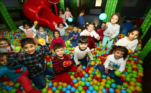 Çocuklar Yarıyıl Tatilinde Kapalı Oyun Parkı´na Akın Etti