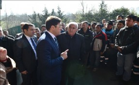 BAŞKAN HAZİNEDAR TEMİZLİK İŞÇİLERİ İLE BULUŞTU
