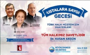 Türk Halk Müziği´nin 3 Dev İsmi Büyükçekmece´de Buluşuyor