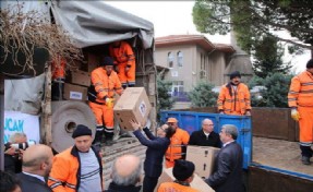 ŞİLE BELEDİYESİ YARDIM KERVANINA DEVAM EDİYOR