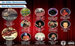 ŞİLE KÜLTÜR MERKEZİ MART´TA DA DOPDOLU