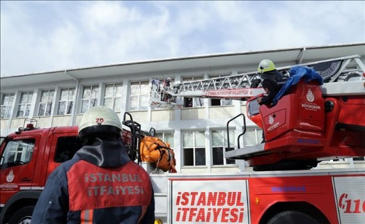 KAĞITHANE´DE YANGIN TATBİKATI GERÇEĞİNİ ARATMADI