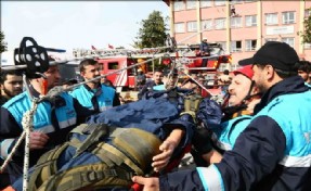 Bağcılar´da Yangın Tatbikatı Nefes Kesti