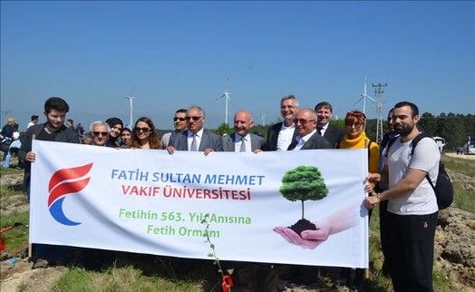 Fatih Sultan Mehmet Vakıf Üniversitesi Elbasan´da 1471 Fidan Dikti