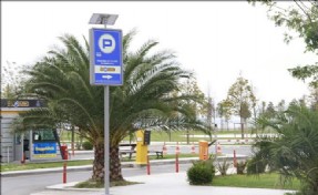 Otoparklar güneş enerjisi ile aydınlanıyor