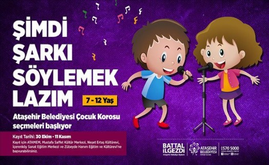 ATAŞEHİR BELEDİYESİ ÇOCUK KOROSU YENİ SESLERİNİ ARIYOR!