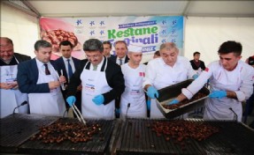 KÜÇÜKÇEKMECE´DEKİ FESTİVALDE 2 TON KESTANE İKRAM EDİLDİ