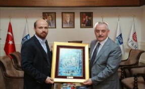 Bilal Erdoğan, Başkan Remzi Aydın´ı Ziyaret Etti