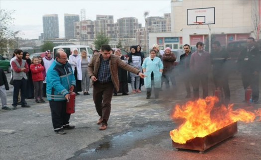 Güzeltepe Gençlik ve Kültür Sanat Merkezi´nde ´Acil Durum´ Tatbikatı