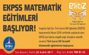 Şişli Belediyesi´nden İşitme Engelli-Sağır Yurttaşlara Ücretsiz EKPSS Matematik Eğitimi
