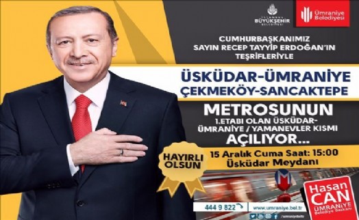 ÜSKÜDAR - ÜMRANİYE METROSU´NUN AÇILIŞ TARİHİ BELLİ OLDU!