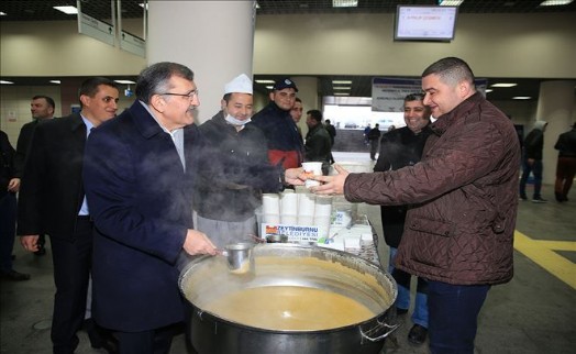 Marmaray Yolcuları Çorbayla İşe Uğurlanacak