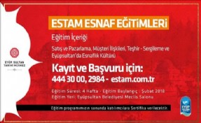 Eyüpsultan´da ESTAM Esnaf Eğitimleri Başlıyor