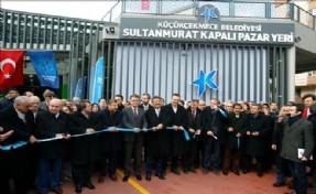 KÜÇÜKÇEKMECE´DE SULTANMURAT PAZAR KOMPLEKSİ VE OTOPARKI HİZMETE AÇILDI