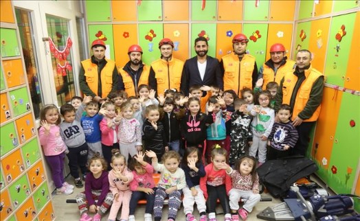 ANAOKULU ÖĞRENCİLERİNE AFET EĞİTİMİ