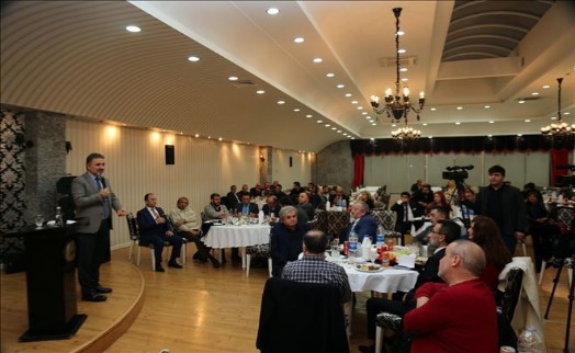 BAŞKAN ALATEPE, BASIN MENSUPLARIYLA BULUŞTU