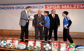 EYÜPSULTAN BELEDİYESİNDEN OKULLARA SPOR MALZEME DESTEĞİ