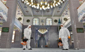 BEYLİKDÜZÜ’NDE İBADETHANELER İLAÇLANIYOR