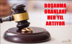 BOŞANMA ORANLARI HER YIL ARTIYOR
