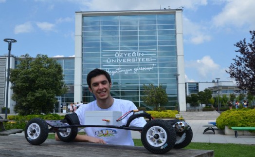 ÜNİVERSİTE ÖĞRENCİSİ KENDİ ELEKTRİKLİ KAYKAYINI ÜRETTİ